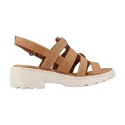 Stijlvolle Platte Sandalen Clarks , Brown , Dames