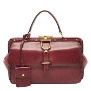 Pre-owned Suede handbags Gucci Vintage , Red , Dames