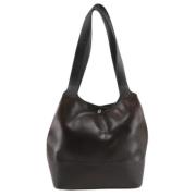 Pre-owned Leather shoulder-bags Hermès Vintage , Black , Dames