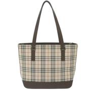 Pre-owned Fabric totes Burberry Vintage , Beige , Dames