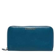 Pre-owned Leather wallets Givenchy Pre-owned , Blue , Dames
