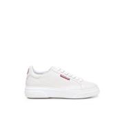 Witte Sneakers 98%Cotton 2%Elastan Dsquared2 , White , Heren