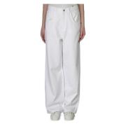 Oversize Jeans - Stijlvol en Comfortabel Hinnominate , White , Dames