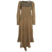 Pre-owned Fabric dresses Chloé Pre-owned , Green , Dames