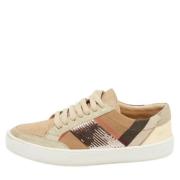 Pre-owned Canvas sneakers Burberry Vintage , Beige , Dames