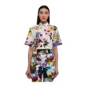 MultiColour Bloemenprint Shirt Dolce & Gabbana , Multicolor , Dames
