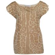 Pre-owned Fabric tops Yves Saint Laurent Vintage , Beige , Dames