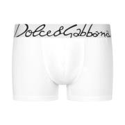 Oversize Logo Tailleband Boxershorts Dolce & Gabbana , White , Heren