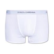 Boxershorts met logo Dolce & Gabbana , White , Heren