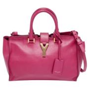 Pre-owned Leather handbags Yves Saint Laurent Vintage , Pink , Dames