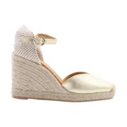 Elegante Sleehak Espadrilles Maypol , Yellow , Dames