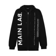 Moderne Zip-Through Sweatshirt Balmain , Black , Heren
