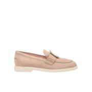 Luxe Suede Loafers Roger Vivier , Beige , Dames