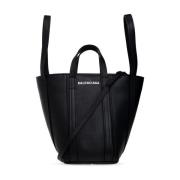 Alledaagse Noord-Zuid S shopper tas Balenciaga , Black , Dames