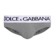 Onderbroeken met logo Dolce & Gabbana , Gray , Heren
