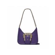 Paarse Schoudertas met Verstelbare Band Versace Jeans Couture , Purple...