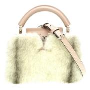 Pre-owned Fur louis-vuitton-bags Louis Vuitton Vintage , White , Dames