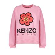 Regular Sweatshirt met Boke Flower Logo Kenzo , Pink , Dames