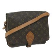 Pre-owned Canvas shoulder-bags Louis Vuitton Vintage , Brown , Dames