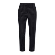 Plooivoorpantalon Ami Paris , Black , Heren