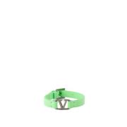 VLogo Leren Armband Valentino Garavani , Green , Heren
