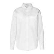 Ontspannen katoenen overhemd Calvin Klein , White , Dames