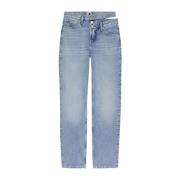 Lichte Denim Jeans voor Dames Tommy Hilfiger , Blue , Dames
