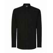 Essential Collection Katoenen Shirt Dolce & Gabbana , Black , Heren