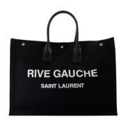 Rive Gauche Canvas Tas Saint Laurent , Black , Heren