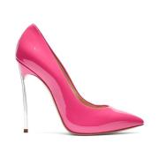 Fuchsia Patent Leren Blade Pump Casadei , Pink , Dames