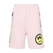 Face Motif Shorts Barrow , Pink , Heren