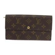 Pre-owned Canvas wallets Louis Vuitton Vintage , Brown , Dames