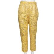 Pre-owned Silk bottoms Dolce & Gabbana Pre-owned , Yellow , Dames