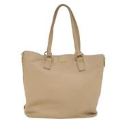 Pre-owned Leather prada-bags Prada Vintage , Beige , Dames