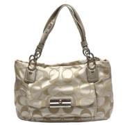 Pre-owned Leather totes Coach Pre-owned , Beige , Dames