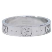 Pre-owned White Gold rings Gucci Vintage , Gray , Dames