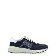 Blauwe Leren Sneaker Lander Model Premiata , Blue , Heren