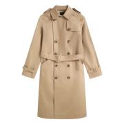 Greta Waterdichte Katoenen Trenchcoat A.p.c. , Beige , Dames