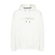 Iconische Logo Hoodie Calvin Klein , White , Heren