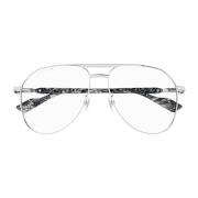 Metallic Zonnebril voor Vrouwen Gucci , Gray , Dames