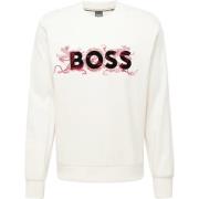 Gedrukt Logo Sweatshirt Hugo Boss , White , Heren