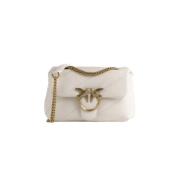 Klassieke Mini Puff Tas Pinko , White , Dames