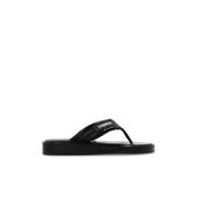 Flip-flops met logo Coperni , Black , Dames