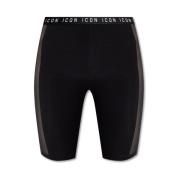 Leggings met logo Dsquared2 , Black , Dames