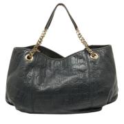 Pre-owned Leather handbags Carolina Herrera Pre-owned , Blue , Dames