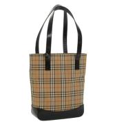 Pre-owned Canvas handbags Burberry Vintage , Brown , Dames