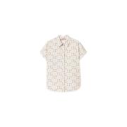 Korte mouwen shirt met Oval T Print Twinset , White , Dames