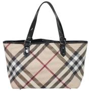 Pre-owned Canvas handbags Burberry Vintage , Beige , Dames