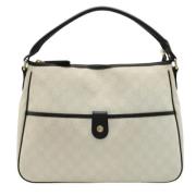 Pre-owned Canvas handbags Gucci Vintage , Beige , Dames