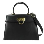 Pre-owned Leather handbags Salvatore Ferragamo Pre-owned , Black , Dam...